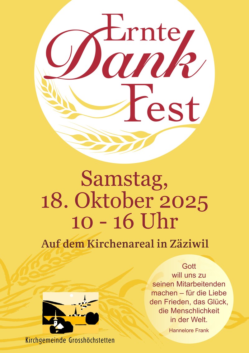 Erntedankfest Flyer 2025