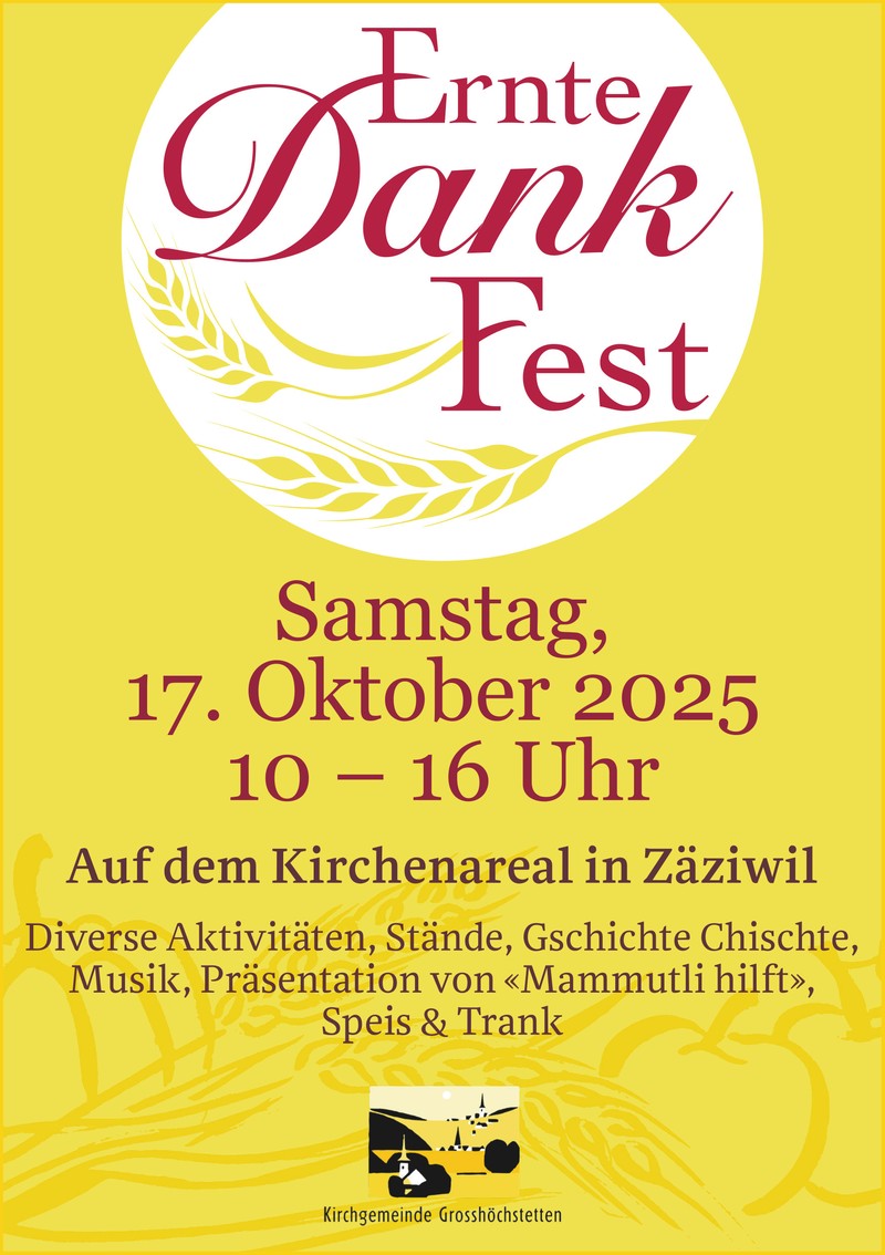 Erntedankgottesdienste Plakat 2026