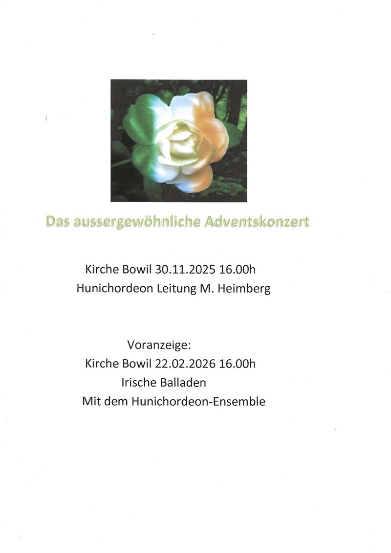 Hunichordeon-Ensemble, Adventskonzert 30.11.25
