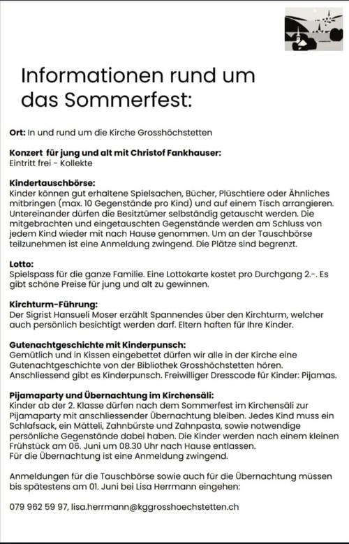 Sommerfest 5.6.2026 Det